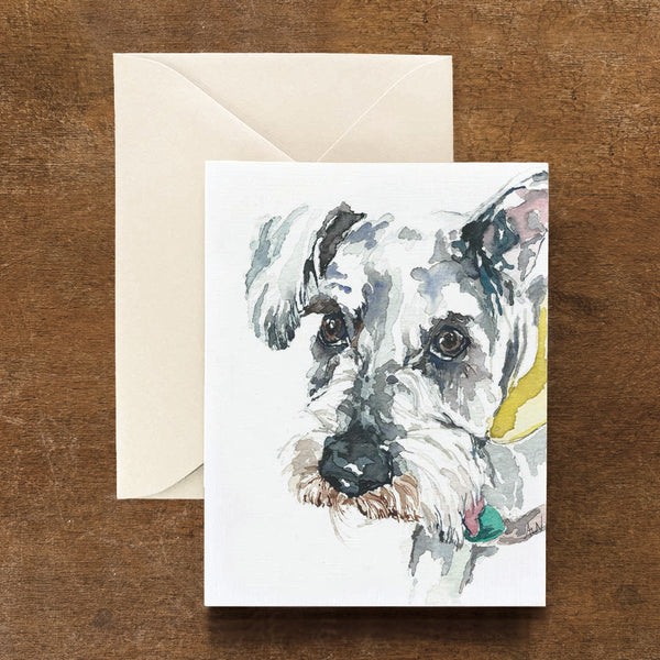 Schnauzer Dog Card