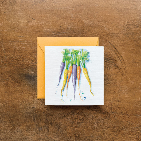 Carrots - Small Foldable Card