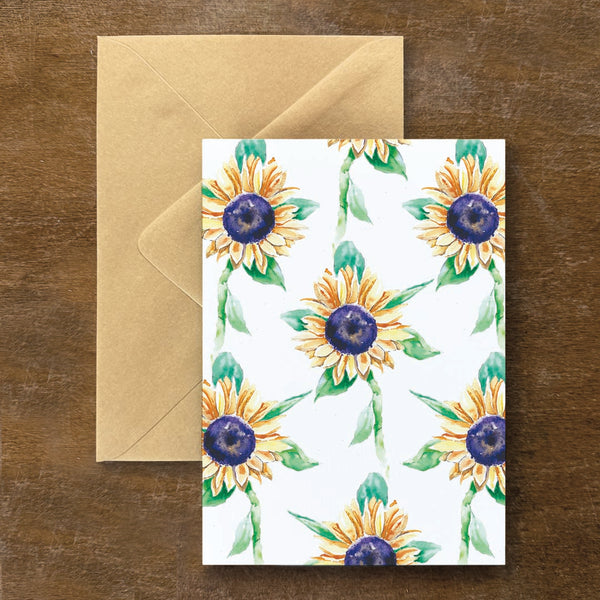 Sunflower Print Card