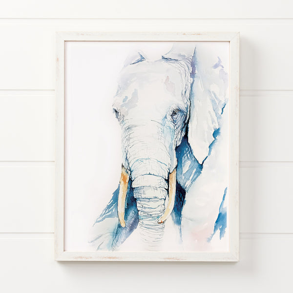 Tsavo Elephant Watercolor Print