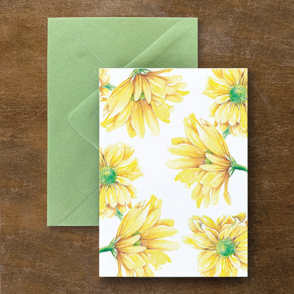 Yellow Gerbera Daisy Card