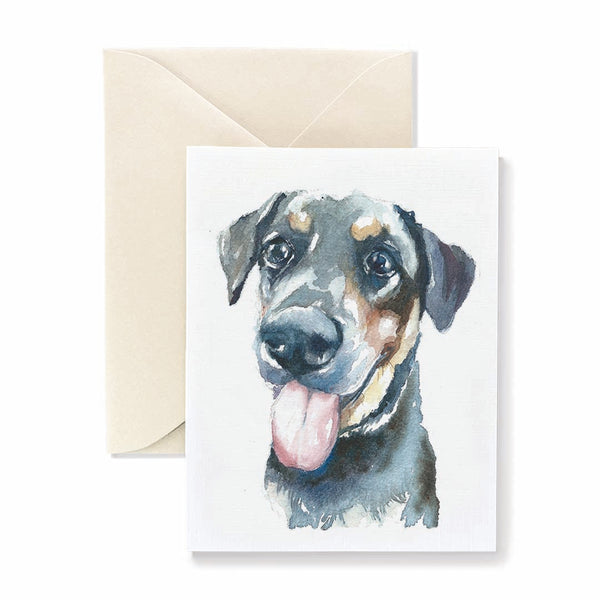 Zoe the Mixed Breed Dog Card