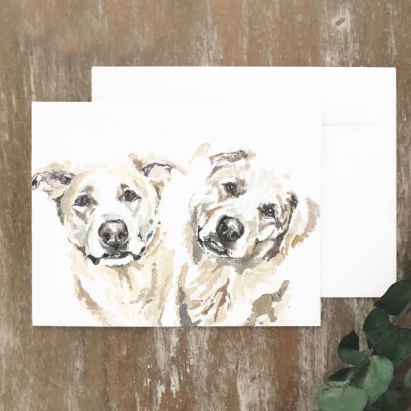 A2 greeting card of t2 white labs