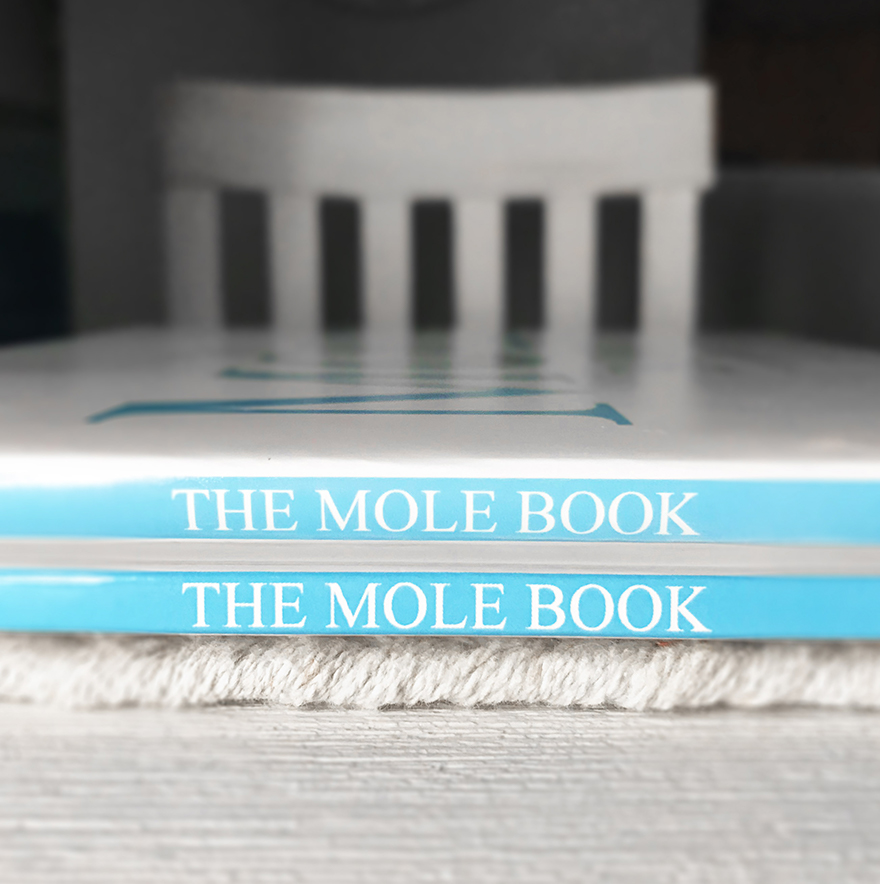 Photo of spine of Mole Book